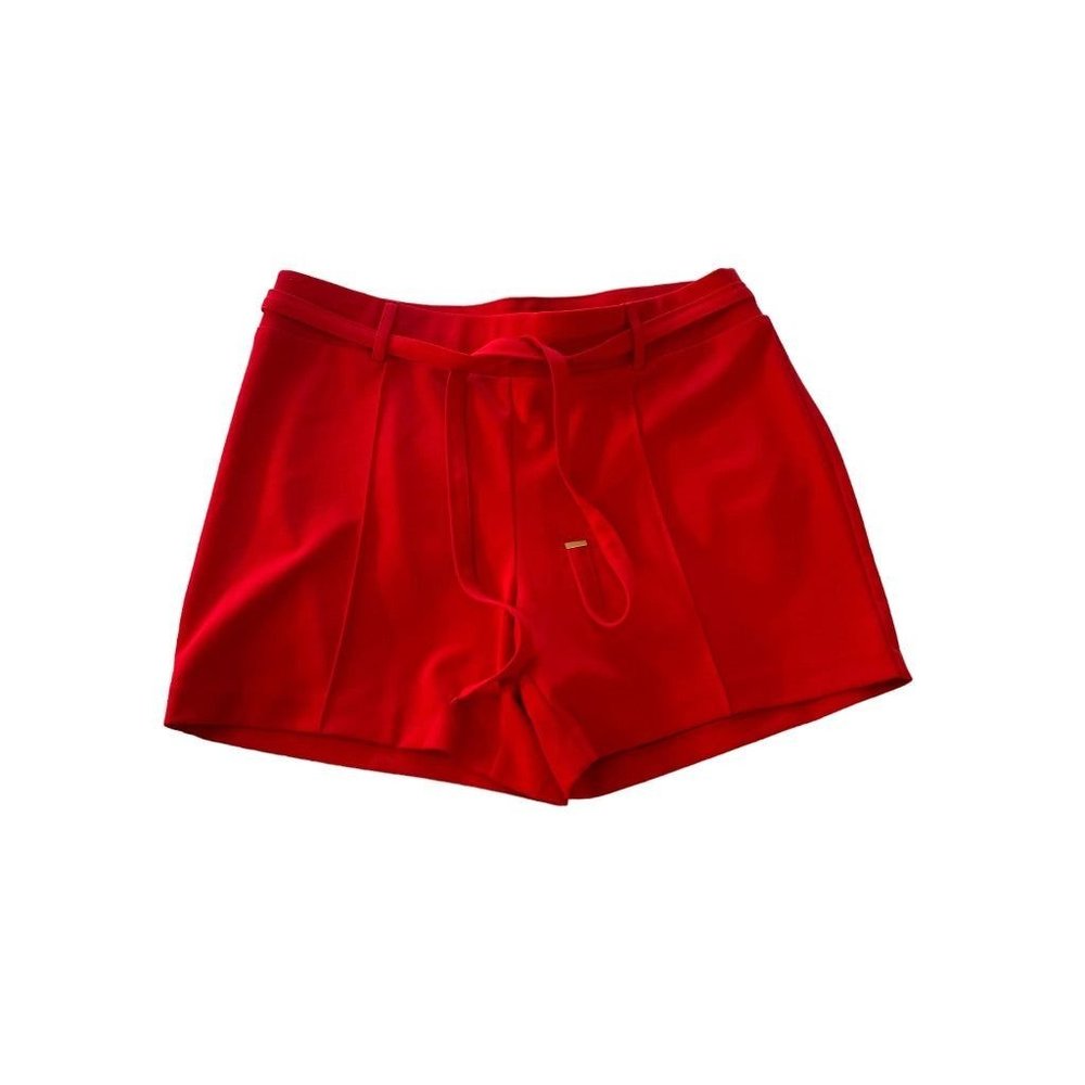 10 NYCC Women's Red Pull On Shorts Stretch 5"‎ Inseam